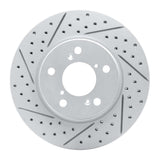Dynamic Friction 2005-2010 Honda Odyssey Front Left Drilled & Slotted Geoperformance Rotor by Dynamic Friction Company 830-59049L