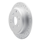 Dynamic Friction 2005-2010 Honda Odyssey Rear Left Drilled & Slotted Geoperformance Rotor by Dynamic Friction Company 830-59050L