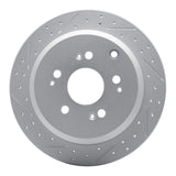 Dynamic Friction 2005-2010 Honda Odyssey Rear Left Drilled & Slotted Geoperformance Rotor by Dynamic Friction Company 830-59050L