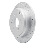 Dynamic Friction 2005-2010 Honda Odyssey Rear Right Drilled & Slotted Geoperformance Rotor by Dynamic Friction Company 830-59050R