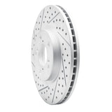 Dynamic Friction 2006-2014 Honda Ridgeline Front Left Drilled & Slotted Geoperformance Rotor by Dynamic Friction Company 830-59051L