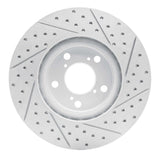 Dynamic Friction 2006-2014 Honda Ridgeline Front Left Drilled & Slotted Geoperformance Rotor by Dynamic Friction Company 830-59051L