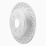Dynamic Friction 2006-2014 Honda Ridgeline Rear Left Drilled & Slotted Geoperformance Rotor by Dynamic Friction Company 830-59052L