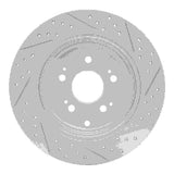 Dynamic Friction 2006-2014 Honda Ridgeline Rear Left Drilled & Slotted Geoperformance Rotor by Dynamic Friction Company 830-59052L