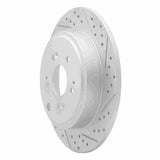 Dynamic Friction 2006-2014 Honda Ridgeline Rear Right Drilled & Slotted Geoperformance Rotor by Dynamic Friction Company 830-59052R
