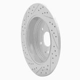 Dynamic Friction 2006-2014 Honda Ridgeline Rear Right Drilled & Slotted Geoperformance Rotor by Dynamic Friction Company 830-59052R