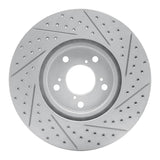 Dynamic Friction 2007-2020 Acura MDX Front Left Drilled & Slotted Geoperformance Rotor by Dynamic Friction Company 830-59053L