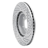 Dynamic Friction 2007-2020 Acura MDX Front Left Drilled & Slotted Geoperformance Rotor by Dynamic Friction Company 830-59053L