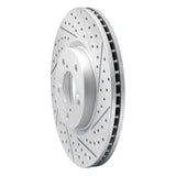 Dynamic Friction 2007-2020 Acura RLX Front Right Drilled & Slotted Geoperformance Rotor by Dynamic Friction Company 830-59053R