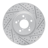 Dynamic Friction 2007-2020 Acura RLX Front Right Drilled & Slotted Geoperformance Rotor by Dynamic Friction Company 830-59053R