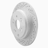 Dynamic Friction 2007-2017 Acura ZDX Rear Left Drilled & Slotted Geoperformance Rotor by Dynamic Friction Company 830-59054L