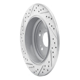 Dynamic Friction 2007-2017 Acura MDX Rear Right Drilled & Slotted Geoperformance Rotor by Dynamic Friction Company 830-59054R