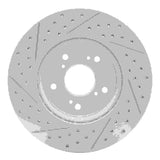 Dynamic Friction 2007-2016 Acura RDX Front Right Drilled & Slotted Geoperformance Rotor by Dynamic Friction Company 830-59055R