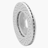 Dynamic Friction 2007-2016 Acura RDX Front Right Drilled & Slotted Geoperformance Rotor by Dynamic Friction Company 830-59055R