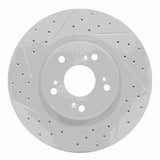 Dynamic Friction 2012-2016 Honda Cr-V Front Left Drilled & Slotted Geoperformance Rotor by Dynamic Friction Company 830-59057L
