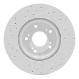 Dynamic Friction 2012-2016 Honda Cr-V Front Right Drilled & Slotted Geoperformance Rotor by Dynamic Friction Company 830-59057R