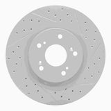 Dynamic Friction 2012-2016 Honda Cr-V Front Right Drilled & Slotted Geoperformance Rotor by Dynamic Friction Company 830-59057R
