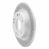 Dynamic Friction 2016-2025 Honda Civic Hatchback Rear Right Drilled & Slotted Geoperformance Rotor by Dynamic Friction Company 830-59059R