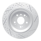 Dynamic Friction 2016-2026 Honda Passport Rear Left Drilled & Slotted Geoperformance Rotor by Dynamic Friction Company 830-59062L