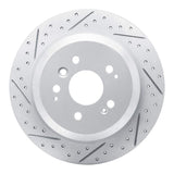 Dynamic Friction 2016-2026 Honda Passport Rear Left Drilled & Slotted Geoperformance Rotor by Dynamic Friction Company 830-59062L