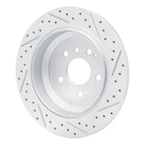 Dynamic Friction 2016-2026 Honda Passport Rear Left Drilled & Slotted Geoperformance Rotor by Dynamic Friction Company 830-59062L