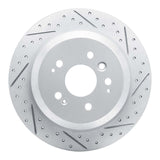 Dynamic Friction 2016-2026 Honda Pilot Rear Right Drilled & Slotted Geoperformance Rotor by Dynamic Friction Company 830-59062R