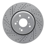 Dynamic Friction 2016-2022 Acura ILX Front Left Drilled & Slotted Geoperformance Rotor by Dynamic Friction Company 830-59063L