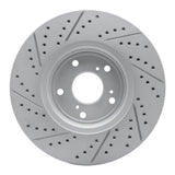 Dynamic Friction 2016-2022 Acura ILX Front Right Drilled & Slotted Geoperformance Rotor by Dynamic Friction Company 830-59063R