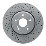 Dynamic Friction 2016-2022 Acura ILX Front Right Drilled & Slotted Geoperformance Rotor by Dynamic Friction Company 830-59063R