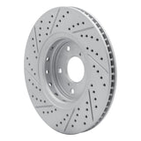 Dynamic Friction 2016-2022 Acura ILX Front Right Drilled & Slotted Geoperformance Rotor by Dynamic Friction Company 830-59063R