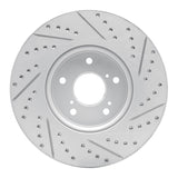 Dynamic Friction 2013-2025 Acura RDX Front Left Drilled & Slotted Geoperformance Rotor by Dynamic Friction Company 830-59064L