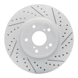Dynamic Friction 2013-2025 Acura ADX Front Right Drilled & Slotted Geoperformance Rotor by Dynamic Friction Company 830-59064R