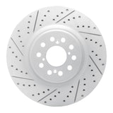 Dynamic Friction 2017-2026 Acura Integra Front Left Drilled & Slotted Geoperformance Rotor by Dynamic Friction Company 830-59065L