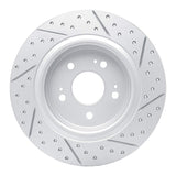 Dynamic Friction 2018-2026 Honda Odyssey Rear Left Drilled & Slotted Geoperformance Rotor by Dynamic Friction Company 830-59066L