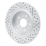 Dynamic Friction 2018-2026 Honda Odyssey Rear Left Drilled & Slotted Geoperformance Rotor by Dynamic Friction Company 830-59066L