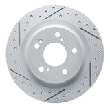 Dynamic Friction 2017-2026 Acura Integra Rear Left Drilled & Slotted Geoperformance Rotor by Dynamic Friction Company 830-59067L
