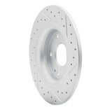 Dynamic Friction 2017-2020 Honda Civic Coupe Rear Left Drilled & Slotted Geoperformance Rotor by Dynamic Friction Company 830-59068L