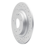 Dynamic Friction 2017-2020 Honda Civic Sedan Rear Right Drilled & Slotted Geoperformance Rotor by Dynamic Friction Company 830-59068R