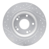 Dynamic Friction 2017-2020 Honda Civic Sedan Rear Right Drilled & Slotted Geoperformance Rotor by Dynamic Friction Company 830-59068R