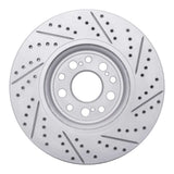 Dynamic Friction 2017-2021 Honda Clarity Front Left Drilled & Slotted Geoperformance Rotor by Dynamic Friction Company 830-59069L