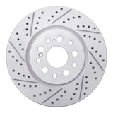Dynamic Friction 2017-2021 Honda Clarity Front Left Drilled & Slotted Geoperformance Rotor by Dynamic Friction Company 830-59069L