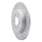 Dynamic Friction 2017-2026 Acura RDX Rear Right Drilled & Slotted Geoperformance Rotor by Dynamic Friction Company 830-59070R