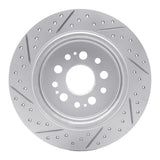 Dynamic Friction 2017-2026 Acura RDX Rear Right Drilled & Slotted Geoperformance Rotor by Dynamic Friction Company 830-59070R