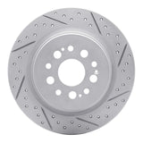 Dynamic Friction 2017-2026 Acura RDX Rear Right Drilled & Slotted Geoperformance Rotor by Dynamic Friction Company 830-59070R