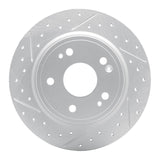 Dynamic Friction 2016-2025 Honda HR-V Rear Left Drilled & Slotted Geoperformance Rotor by Dynamic Friction Company 830-59071L