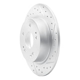 Dynamic Friction 2016-2025 Honda HR-V Rear Right Drilled & Slotted Geoperformance Rotor by Dynamic Friction Company 830-59071R