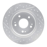 Dynamic Friction 2016-2025 Honda HR-V Rear Right Drilled & Slotted Geoperformance Rotor by Dynamic Friction Company 830-59071R