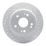 Dynamic Friction 2016-2025 Honda HR-V Rear Right Drilled & Slotted Geoperformance Rotor by Dynamic Friction Company 830-59071R
