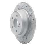 Dynamic Friction 2003-2016 Mercedes-Benz E200 (Latin America) Rear Left Drilled & Slotted Geoperformance Rotor by Dynamic Friction Company 830-63051L