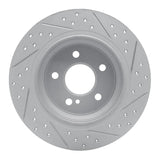 Dynamic Friction 2003-2016 Mercedes-Benz E200 (Latin America) Rear Left Drilled & Slotted Geoperformance Rotor by Dynamic Friction Company 830-63051L